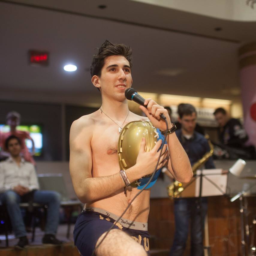 Joshua Calafato reads the oath during Godiva Week 1T5